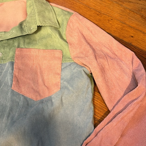 Color block button down - Picture 2 of 3